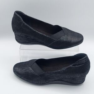 VANELi Women's Candee Flat Comfort Black Slip On Women's Size 8.5W